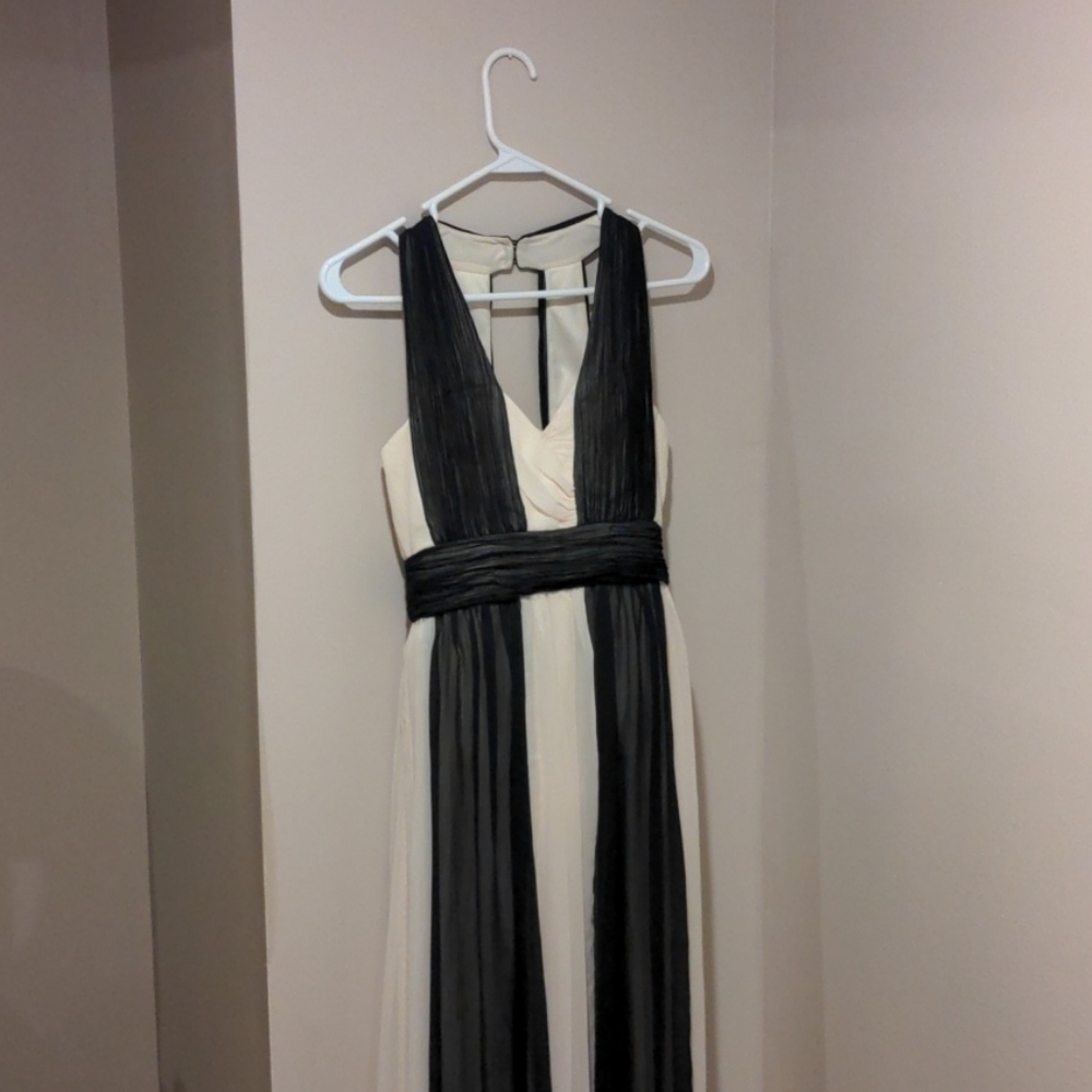 Black & White Evening Dress
